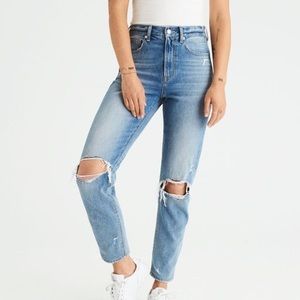 American Eagle Ripped Mom Jeans